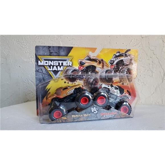 Monster Jam Monster Mutt vs Monster Mutt Dalmatian – 2-Pack Die-Cast Trucks Toys - Picture 7 of 7